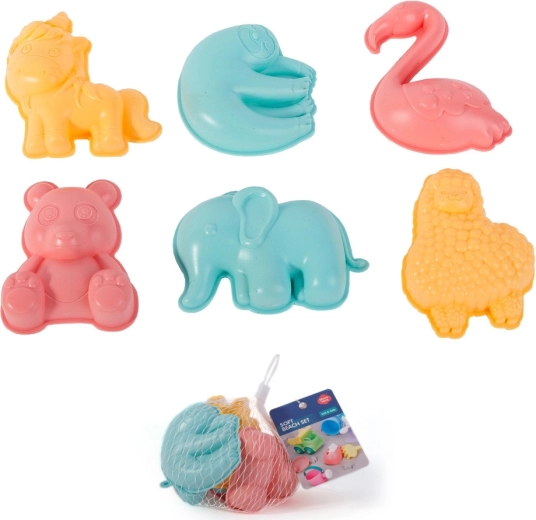 Set pastelnih kalupa za pijesak WOOPIE, 6 kom