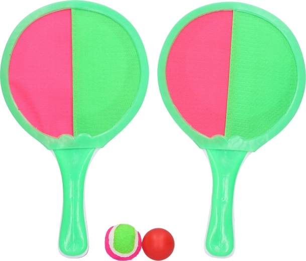 Easy catching with hook-and-loop fasteners