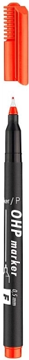 ICO OHP F Permanent Marker Red 0.5 mm