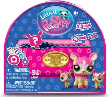 Littlest Pet Shop mother and baby animal figures