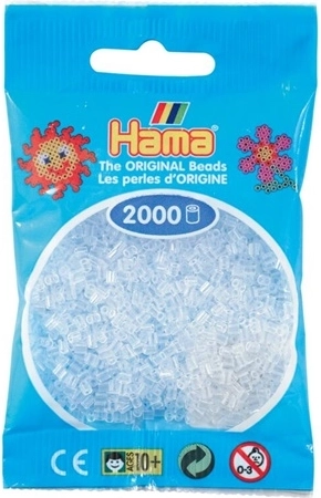 Hama mini perlice za peglanje prozirne 2000 kom