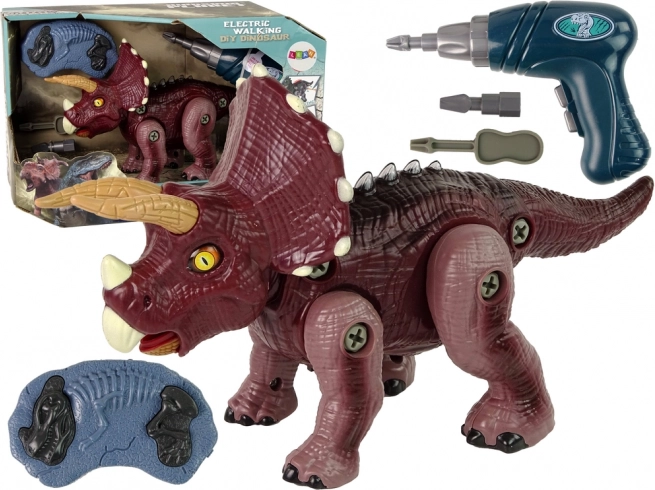 rastavljivi dinosaurus s bušilicom i daljinskim upravljačem