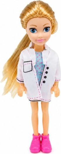 Posable doctor doll for role play
