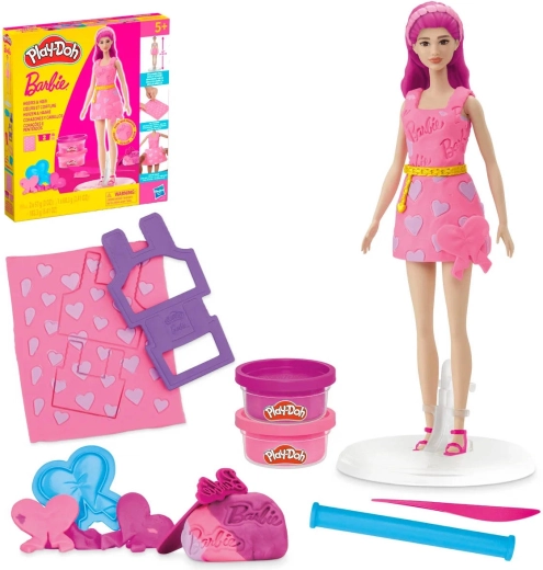 Play-Doh Barbie kreativni set Kosa i srce