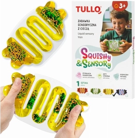 Senzorička gnječiva loptica s tekućinom – žuta