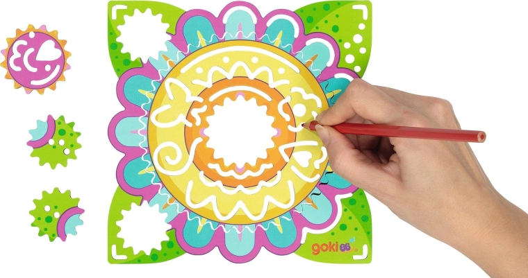 Rotating gears for smooth patterns