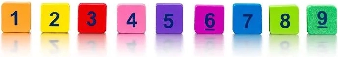 Colorful cubes with digits