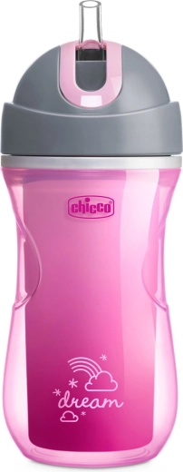 Chicco sportska termo čaša sa slamkom 266 ml, plava (14 mj.+)