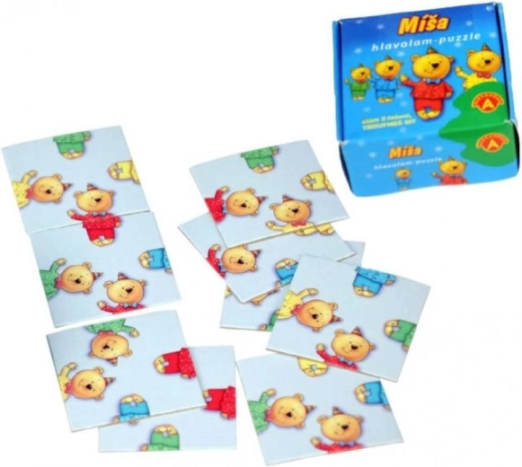 Puzzle brain teaser Míša – 9 cards in a box