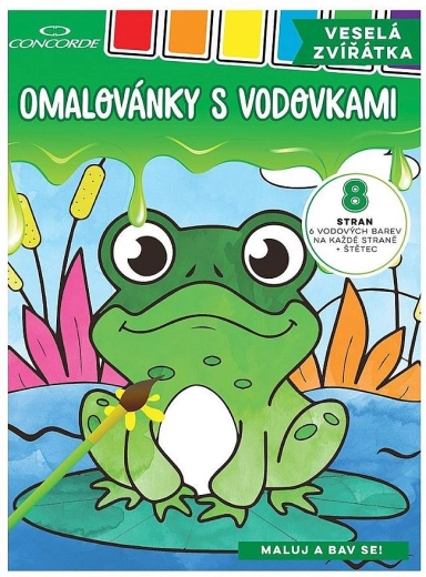 Bojanke s vodenim bojama CONCORDE Vesela životinjica A4