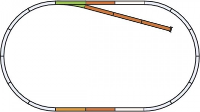 Piko set tračnica B s slijepom tračnicom H0