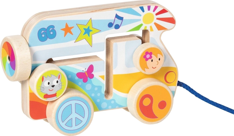 Wooden pull-along Camper Van - 1 piece