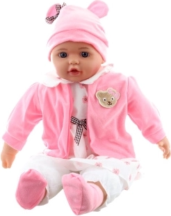 Bebica djevojčica u cvjetnoj haljinici 50 cm