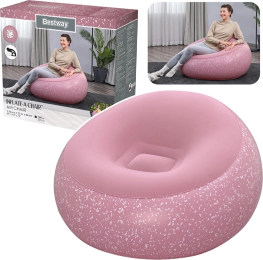 Napuhačka fotelja Bestway Inflate-A-Chair ružičasta