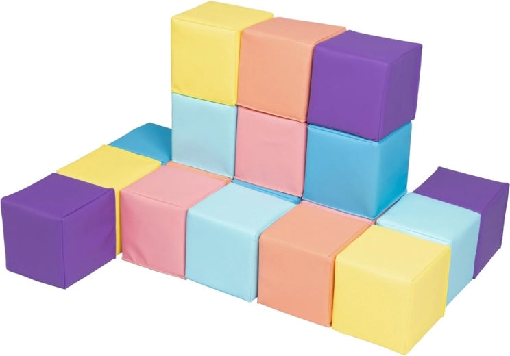 2Kids Toys pjenaste kocke pastelnih boja (18 kom)