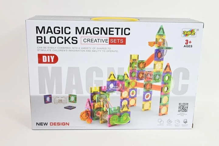 Magnetske konstrukcijske kocke – kuglična staza 126 dijelova