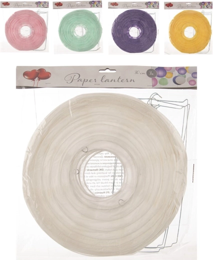 Papirnati lampioni 3 kom, promjer 30 cm (mix varijanta 5ASS)