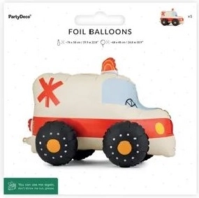 Stojeći folijski balon – hitna pomoć 68 × 48 cm (mix)