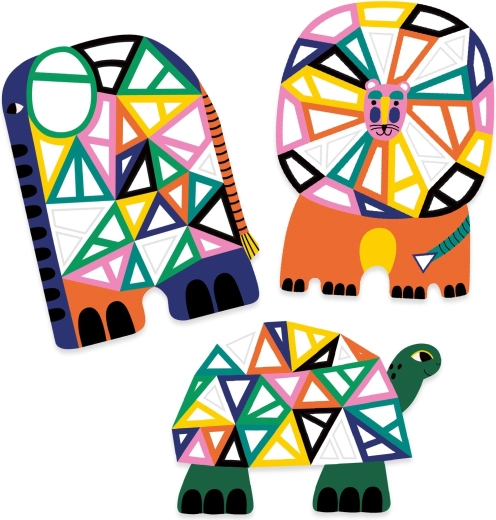 Jednostavne mozaike sa životinjama iz savane