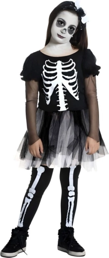 Stilska haljina s kosturnim printom