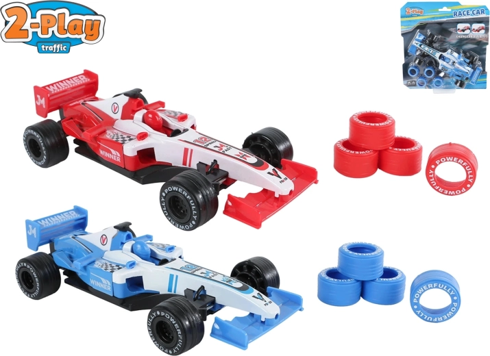 Trkaći auto 2-Play Traffic s navijanjem 17 cm