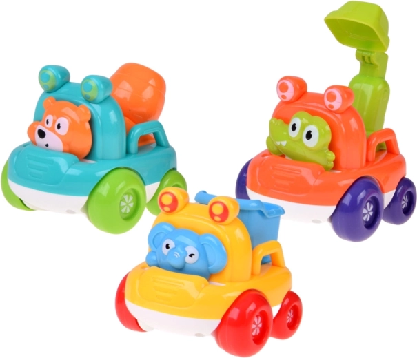 Three popular construction vehicles