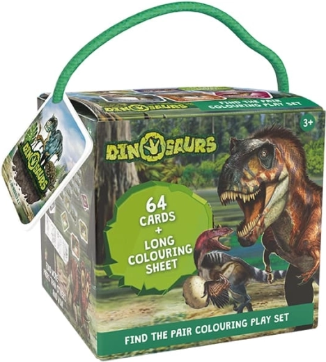 Putni memory s bojankama – dinosauri