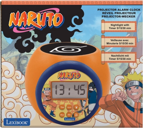 Lexibook budilica Naruto sa stropnim projektorom