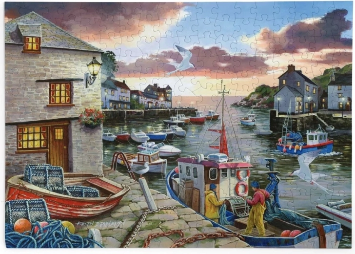 House of Puzzles Harbor Lights puzzle, 250 large pieces