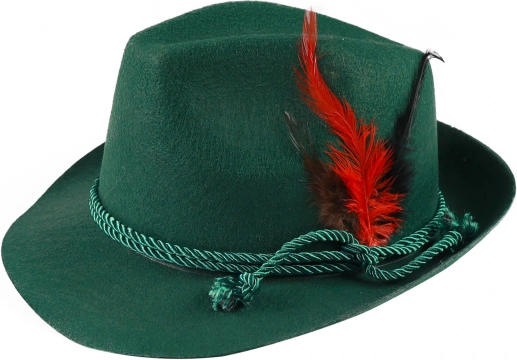 Lovački/tirolski šešir s perom za odrasle