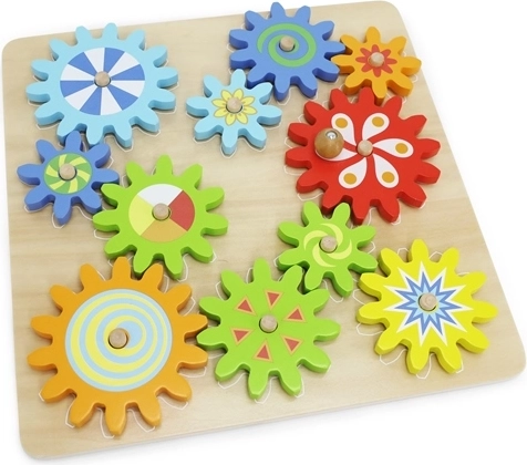 Drvena igra s zupčanicima BABU