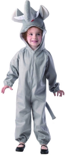 Karnevalski kostim slona za djecu XS (92–104 cm)