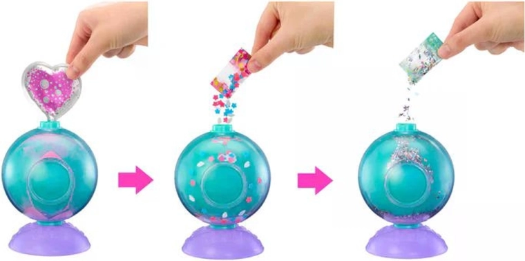 Creative play with glitter