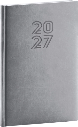 Notique tjedni planer Aprint 2027 sivi 15 × 21 cm