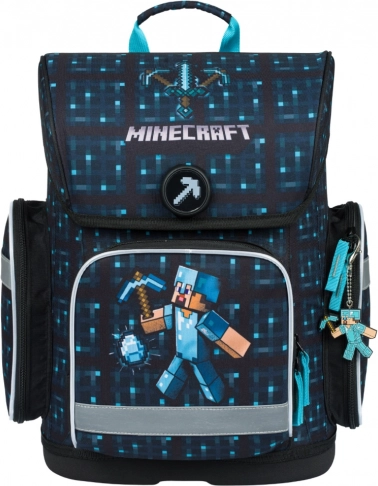 Školska torba Baagl Ergo Minecraft Blue Axe