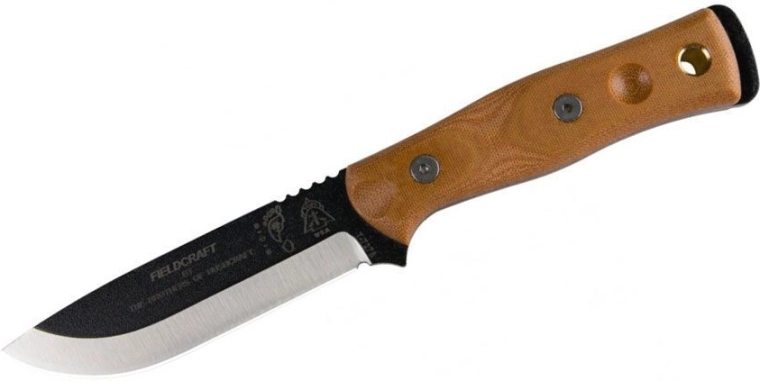 Solid blade with full-tang construction