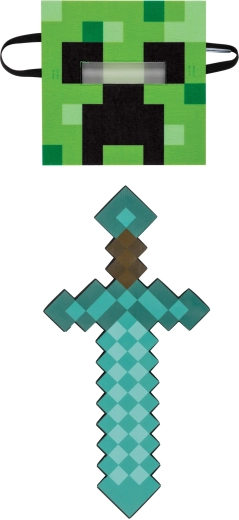 Minecraft set maska i pjenasti mač Creeper