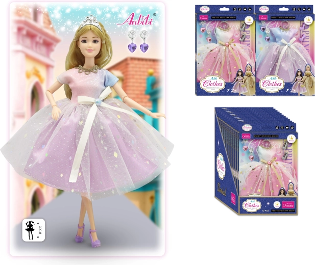 Klasična princezinska haljina za lutke 30 cm – više vrsta