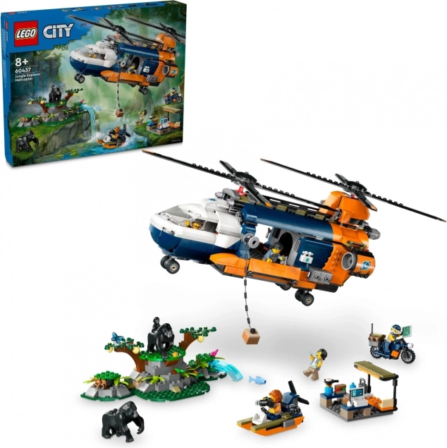 LEGO City helikopter istraživača džungle – baza