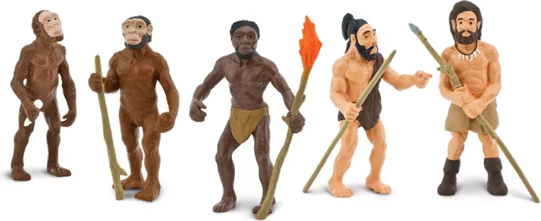 Safari Ltd. Human Evolution – set of 5 hand-painted figurines