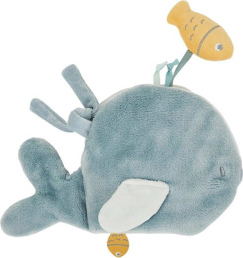 Nattou plush activity book Sally the Whale 14 cm