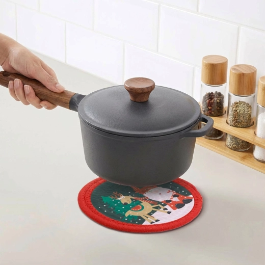 Christmas Trivet with a Gnome