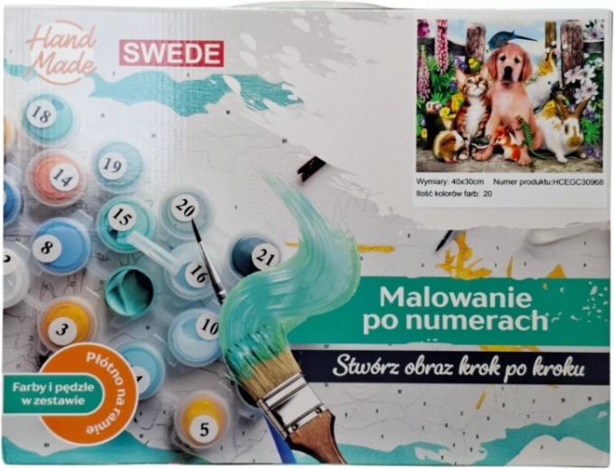 Slikanje po brojevima – životinje