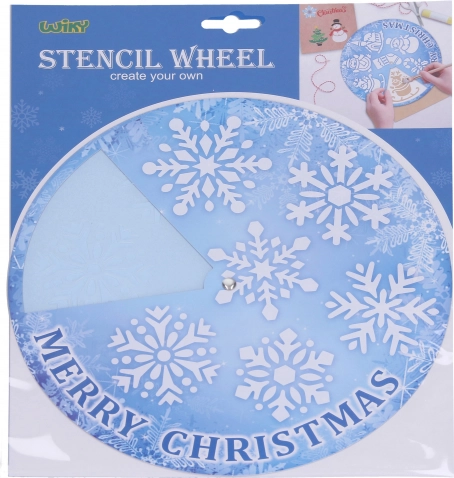 Božićna šablona za snijeg – bicikl 31,2 × 25,5 cm