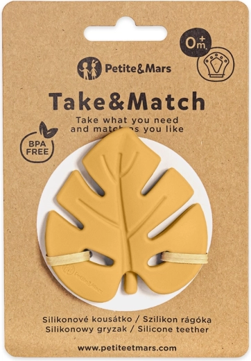 Petite&Mars silikonski grizalica Take&Match intense ochre
