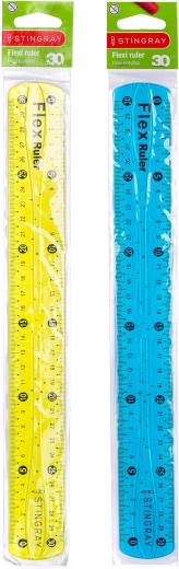Transparent ruler in practical packaging