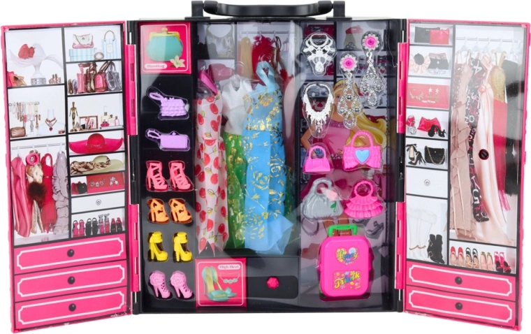 Sklopiva garderoba s preglednim spremištem