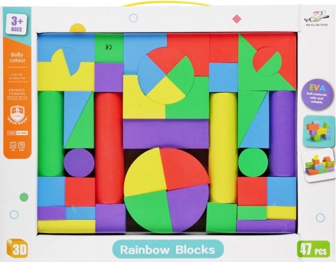 Foam building blocks for children 47 pcs