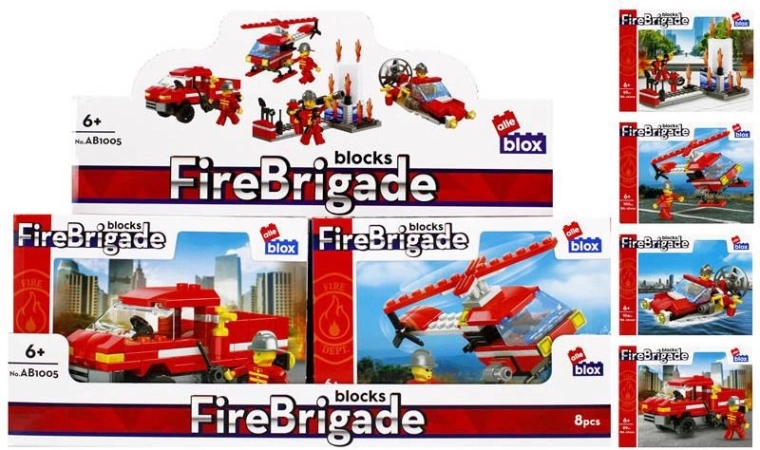 Firefighter building set with minifigure – 4 types