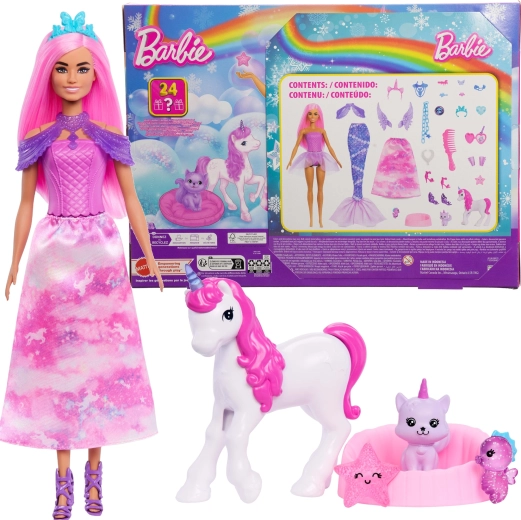 Barbie Dreamtopia adventski kalendar s lutkom i dodacima – 24 iznenađenja